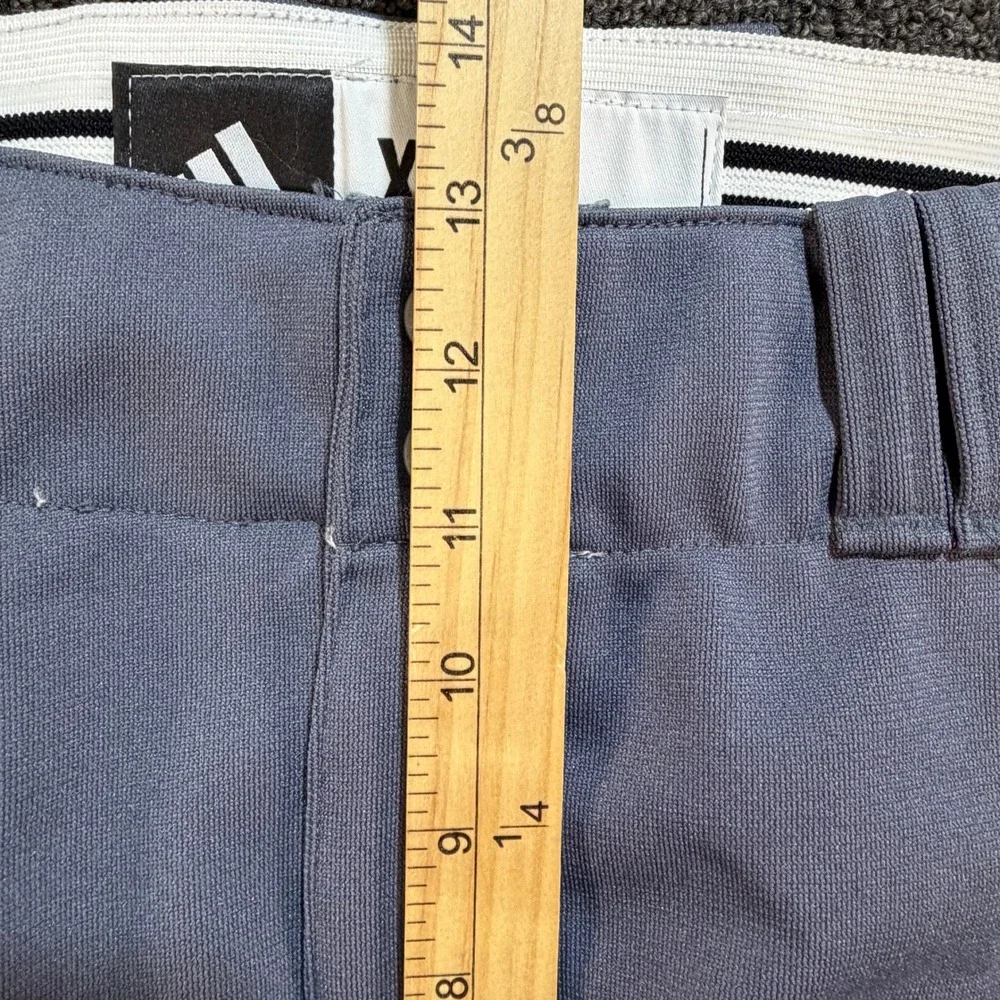 Adidas Baseball Pants Mens XL Open Bottom Grey Reinforced Knee NEW